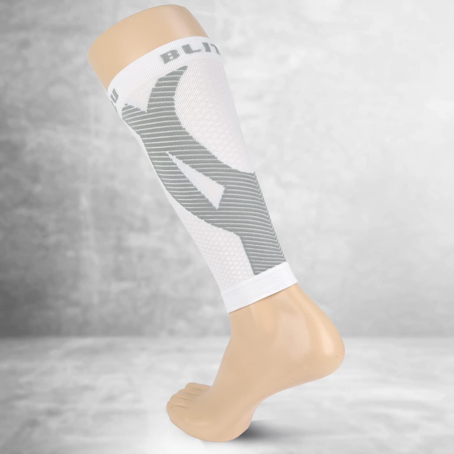 BLITZU Calf Compression Sleeves for Men Women. Footless Socks Support for Runnin