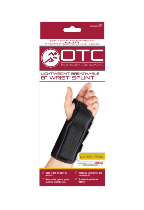 OTC Wrist Splint, 8-Inch Adult, Lightweight Breathable,X-Small (Right Hand) 2083