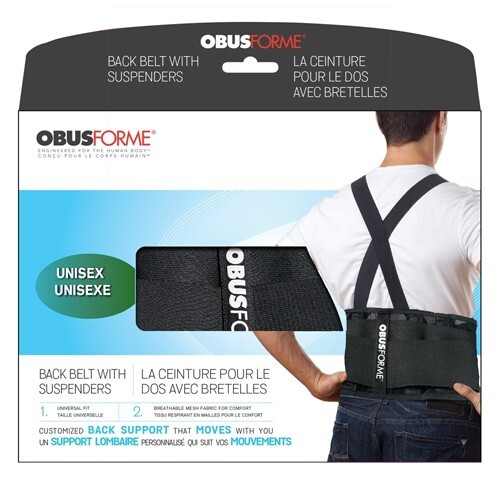 Back Belt-Unisex Large/X-Large Black Obusforme