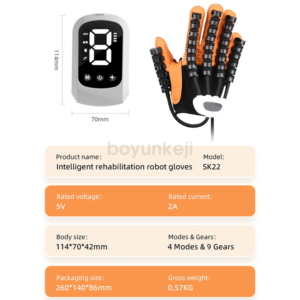 Hoem Rehabilitation Robot Gloves for Hemiplegia Hand Function Recovery Training