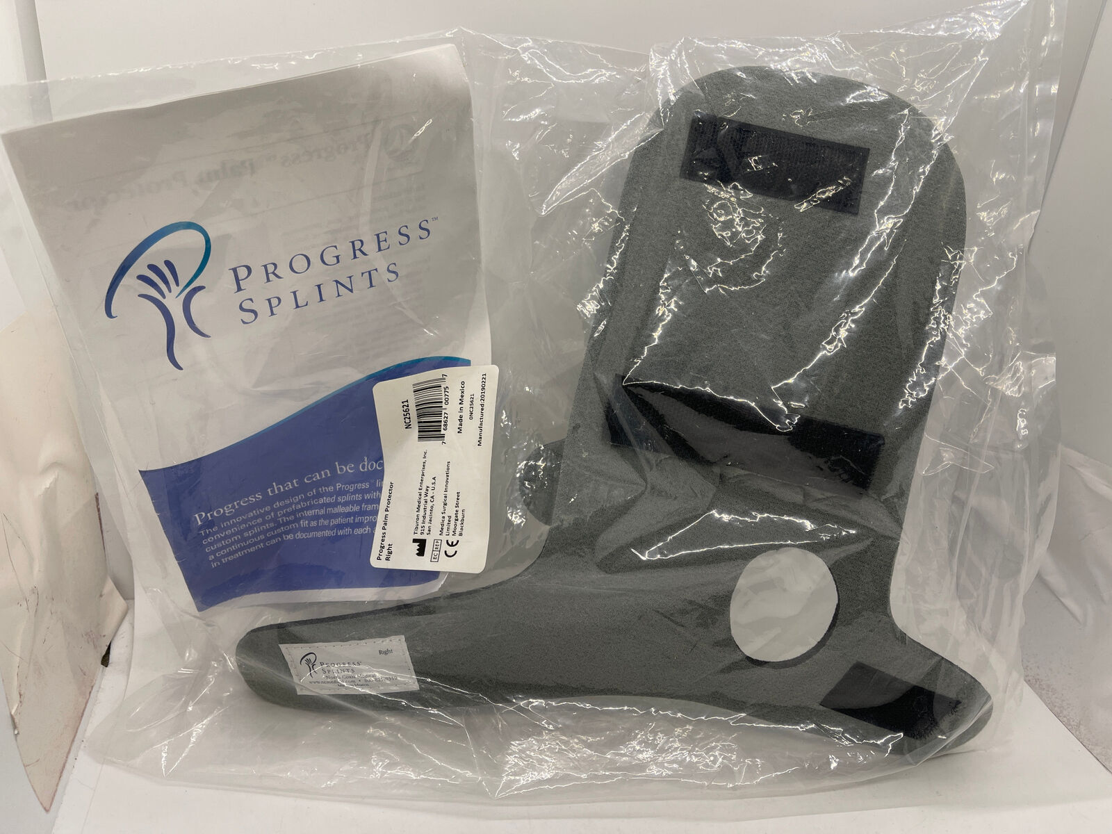 North Coast Medical Progress Palm Protector Right Splint New