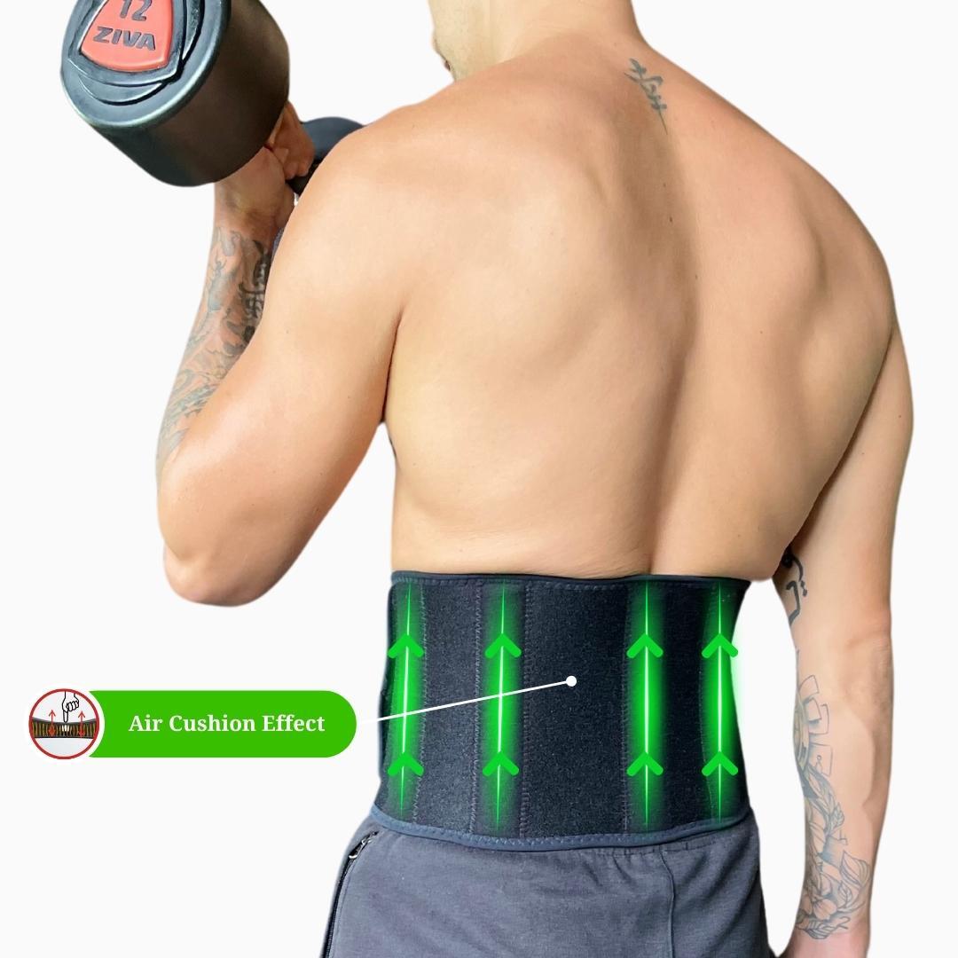 IRUFA 3D Breathable Medical Compression Spacer Fabric Back Brace with 4 Stays