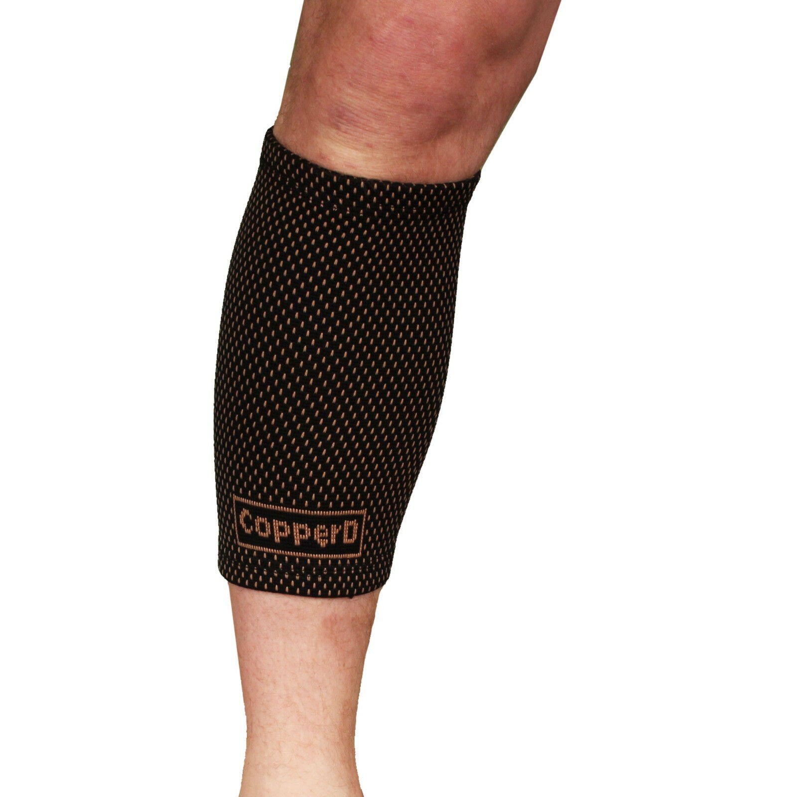 Copper D – Copper Compression Calf Sleeve – Copper Charcoal and Rayon Infused