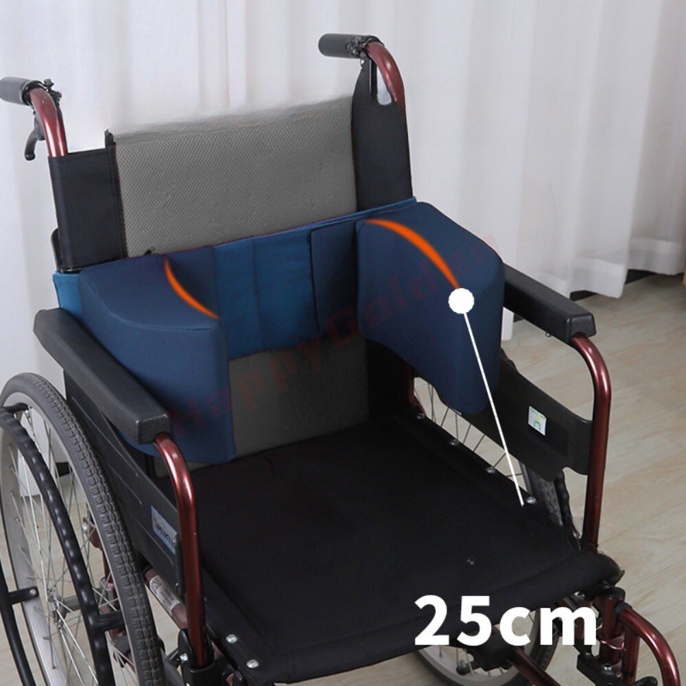 New Adjustable Wheelchair Lateral Support Cushion with Straps Elderly Disabled