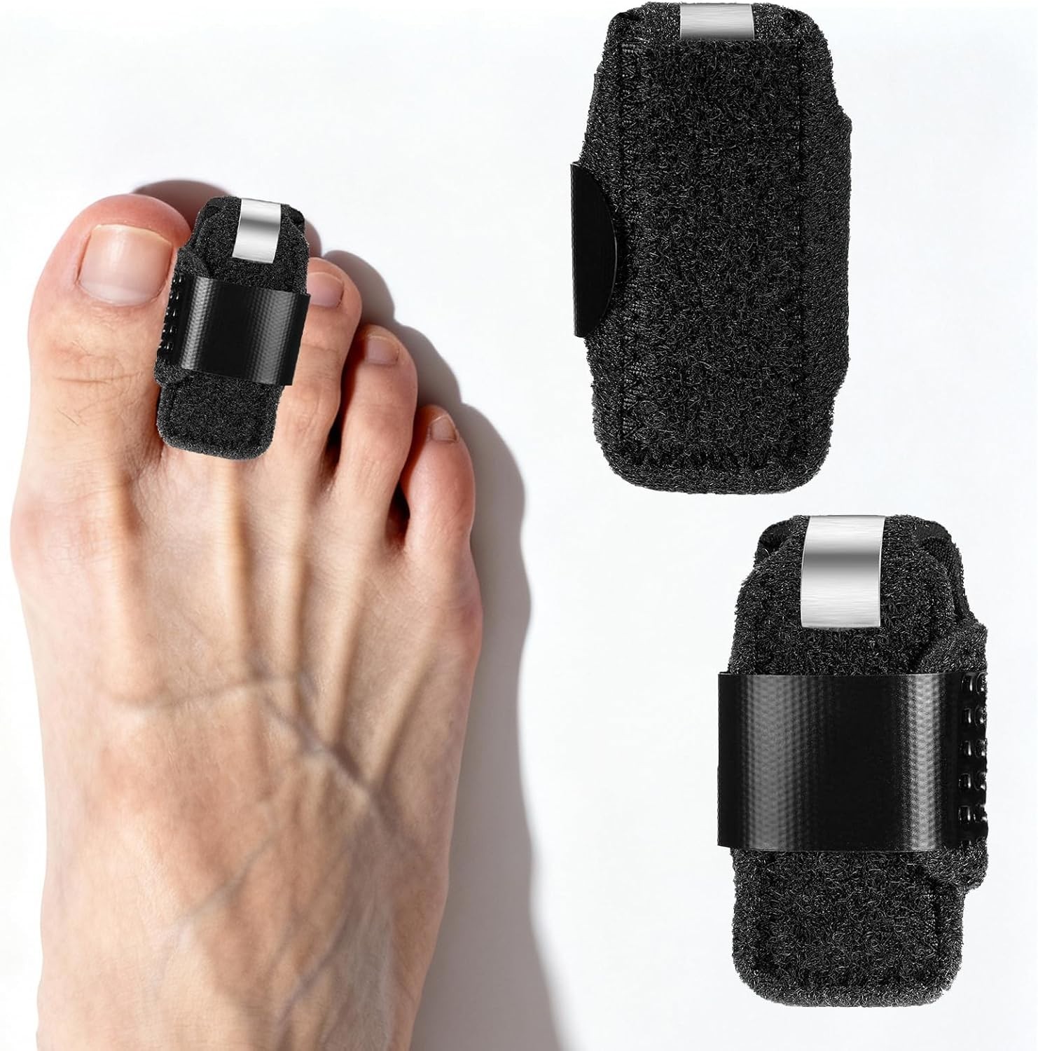 Adjustable Toe Splints for Men & Women – Comfortable Straightener Set of 2