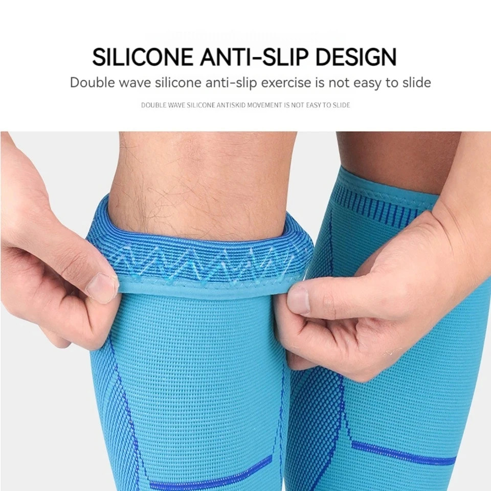 1Pcs Sports Calf Protection Gradient Pressurization Silicone Anti Slip