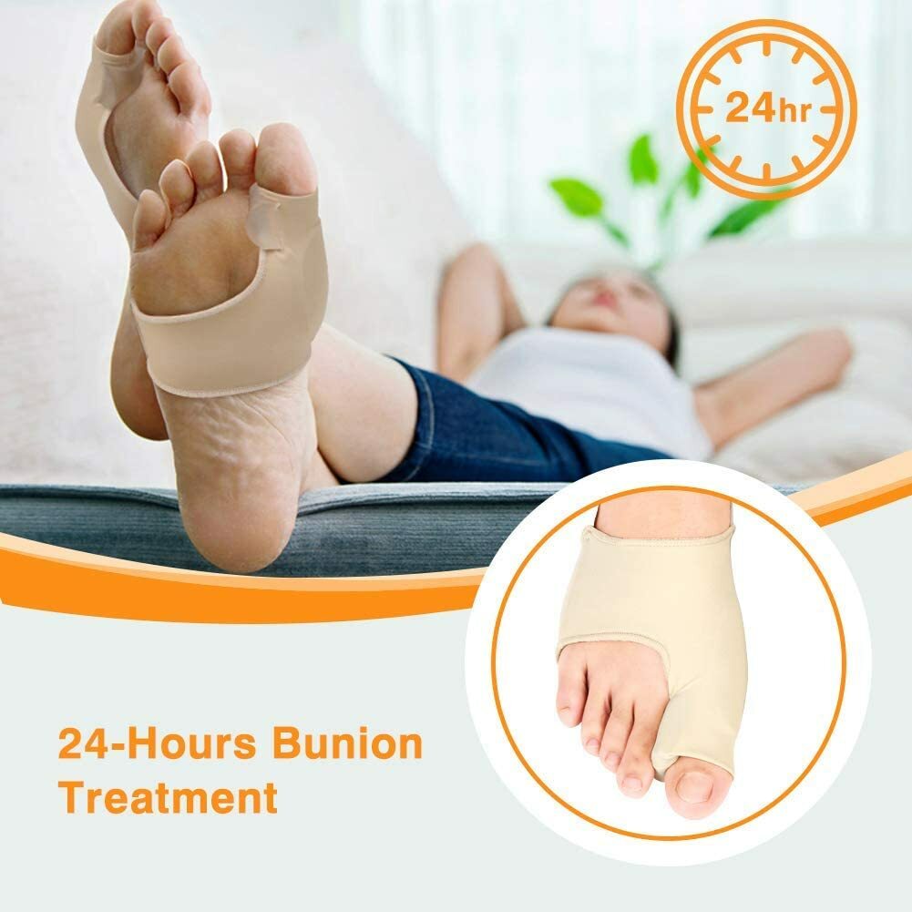 Toe Separator Hallux Valgus Bunion Corrector Orthotics Feet Pain Relief Sleeve