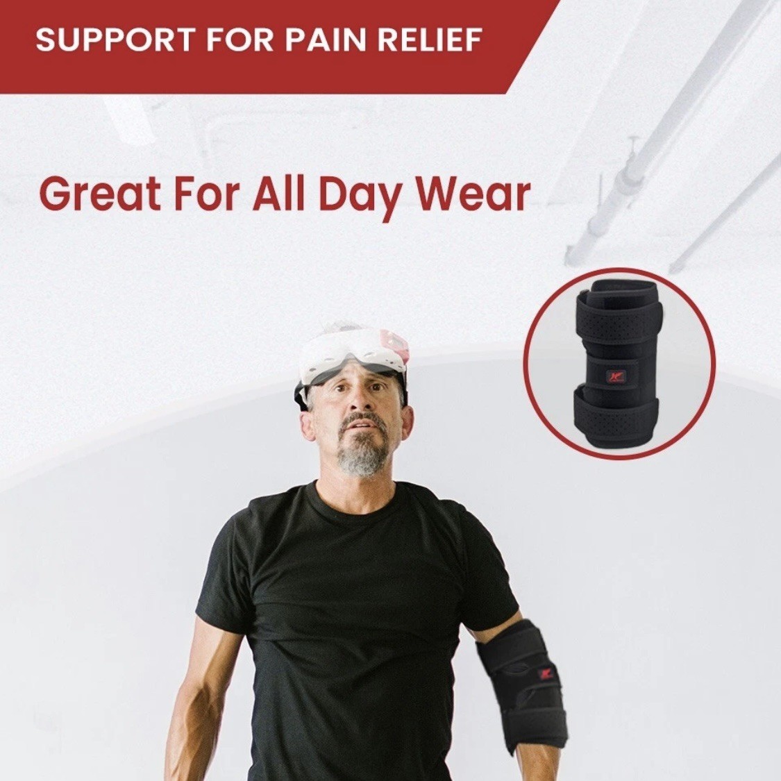 Hurmoya Elbow Brace Medium Comfortable Night Sleep Cubital Tunnel Syndrome NEW