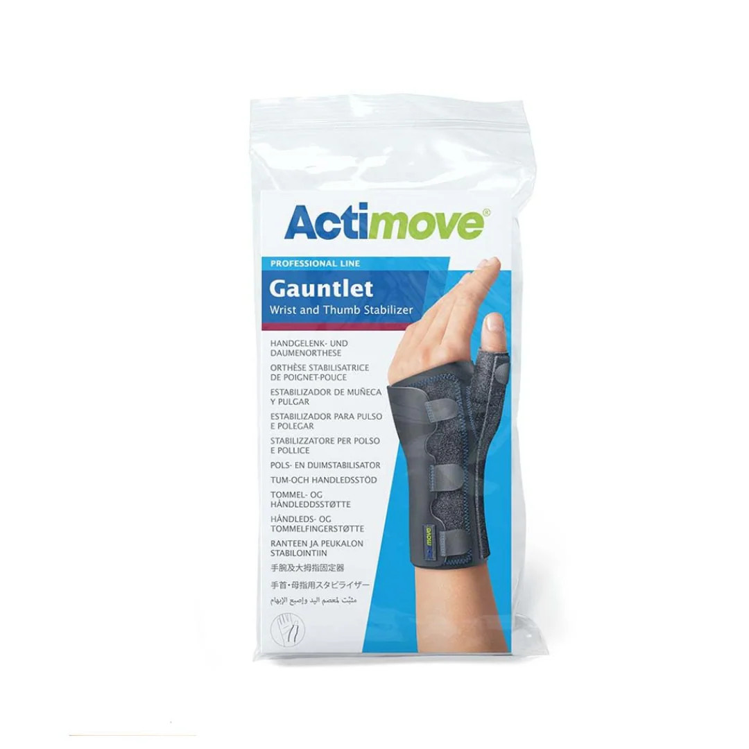 Actimove Professional Gauntlet Wrist & Thumb Stabilizing Brace (Size: L) Black