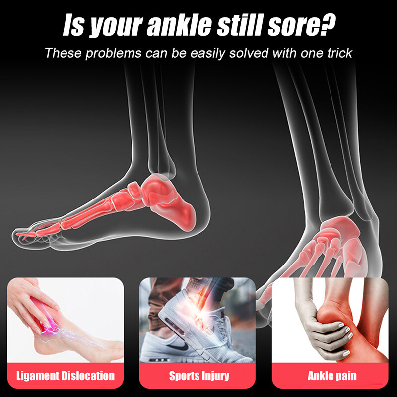 Ankle Support Brace Compression Wrap Plantar Fasciitis Foot Pain Relief Sports