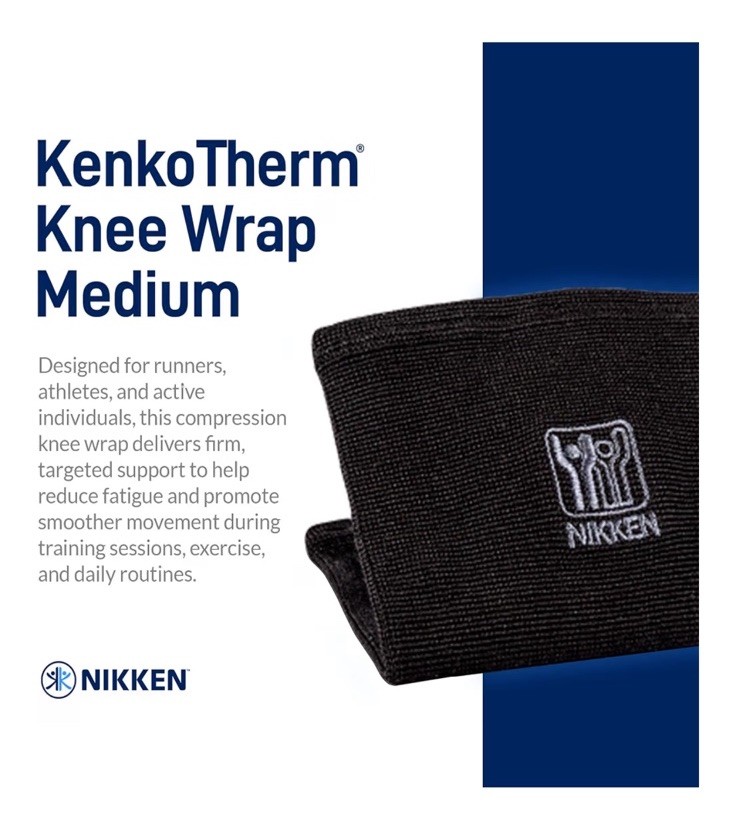 Kenkotherm – Knee Wrap MEDIUM – Black Stretch Support NEW SEALED