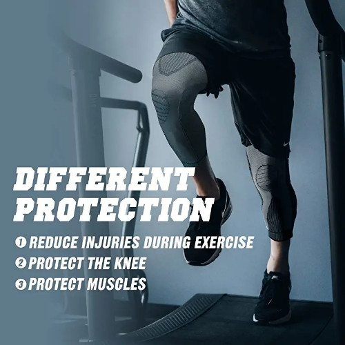 Full Leg Sleeves Compression Long Knee Sleeve Protector Varicose Veins Swelling