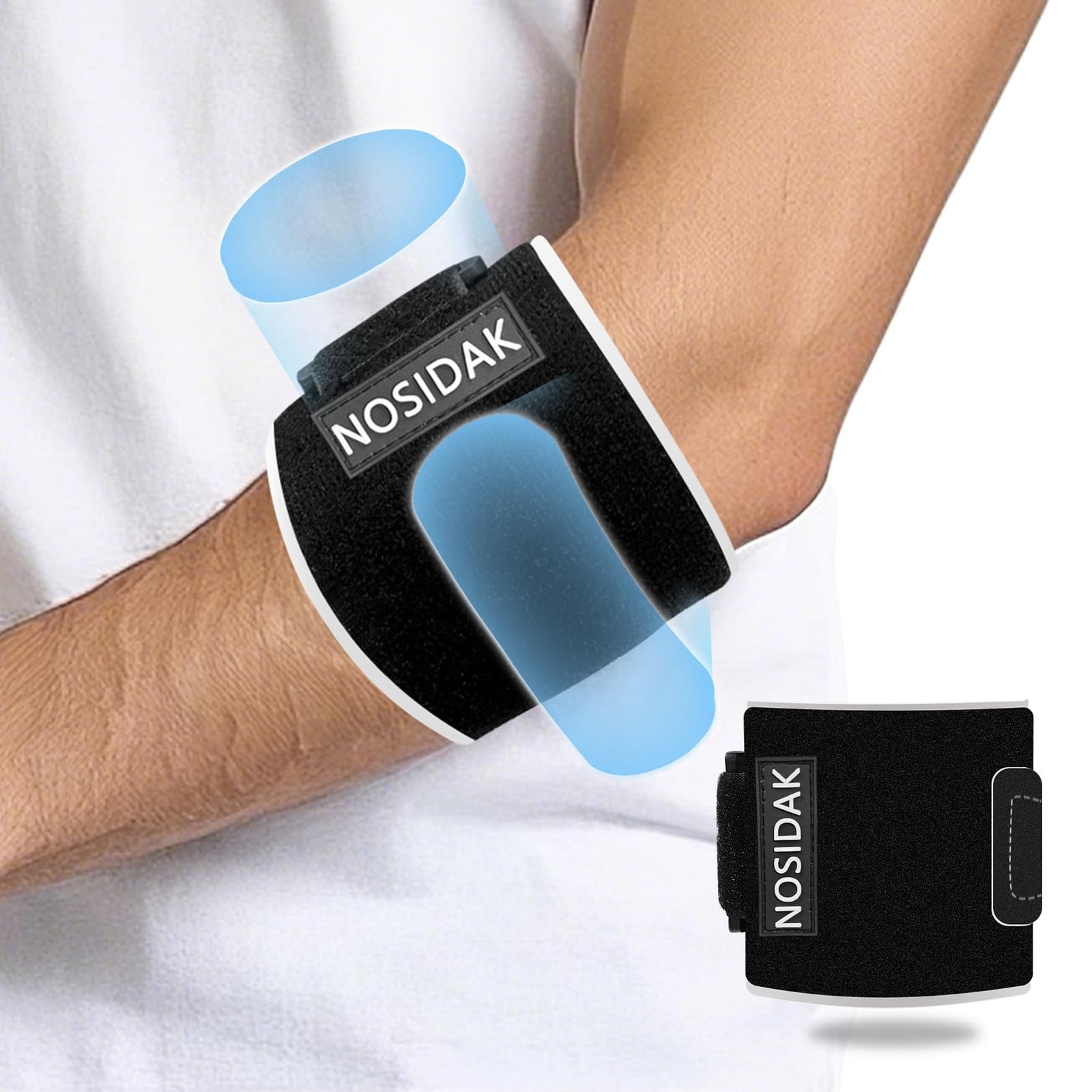 NOSIDAK Elbow Brace for Tendonitis and Tennis Women One Size, Black