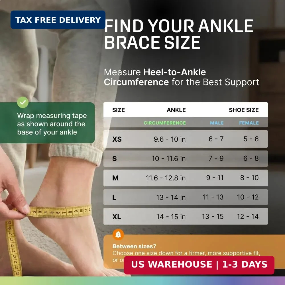 MODVEL Slim Lace Up Ankle Brace, Adjustable Ankle Braces for Men, Ankle Brace fo