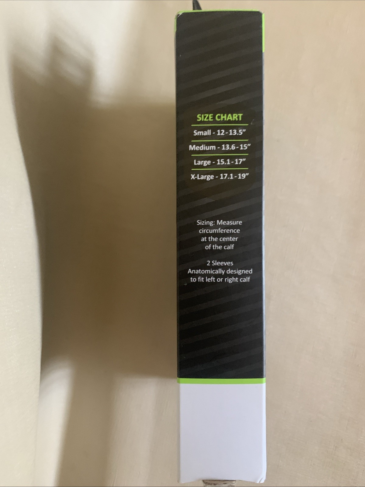 P-TEX ** KNIT COMPRESSION CALF SLEEVES **P-TEXC400” Small Pair **BLACK*NEW**