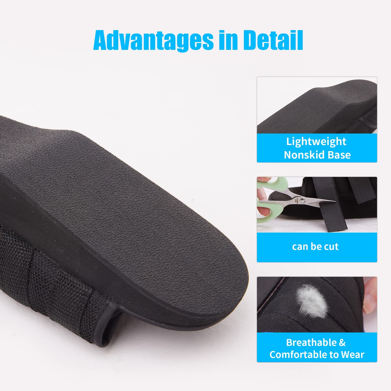 Post-op Shoes Heel Wedge Healing Shoe Lightweight Heel Orthopedic Foot Brace …