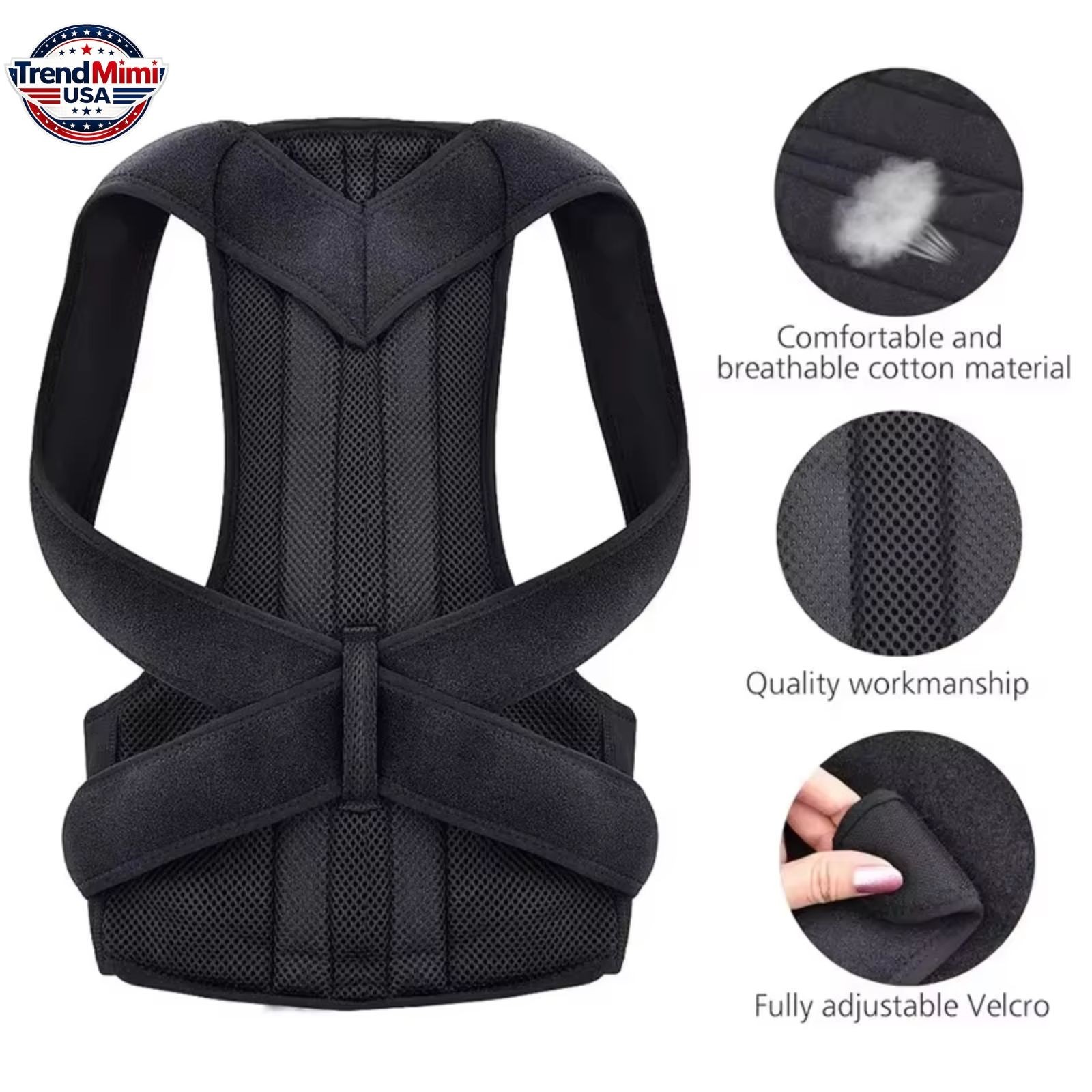 Adjustable Posture Corrector Back Shoulder Support Correct Brace Belt Men Women