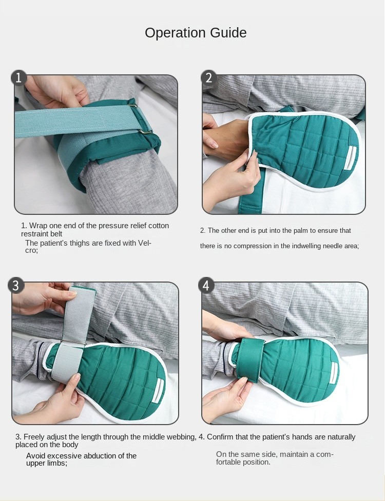 Anti-extubation Restraint Gloves Double Restraint Of Hands And Legs Breathable
