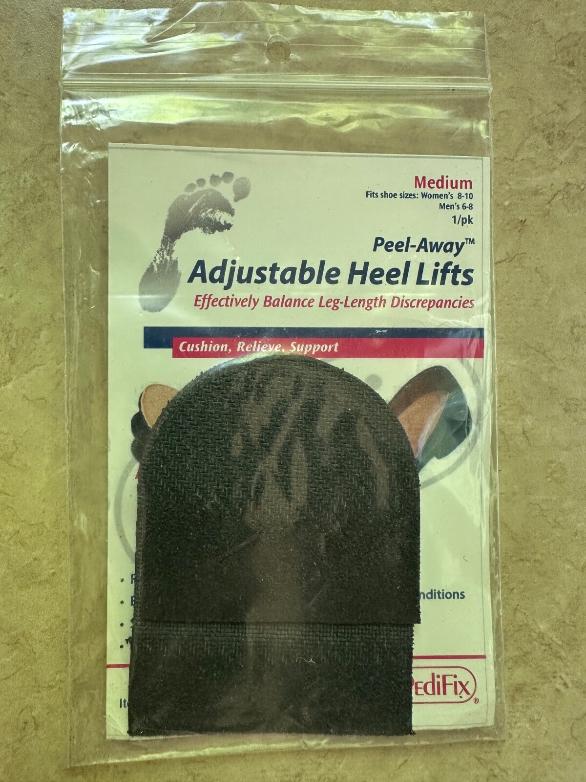 Heel Lift – Peel Away – Adjustable – Effectively Balance Leg-Length Discrepancy
