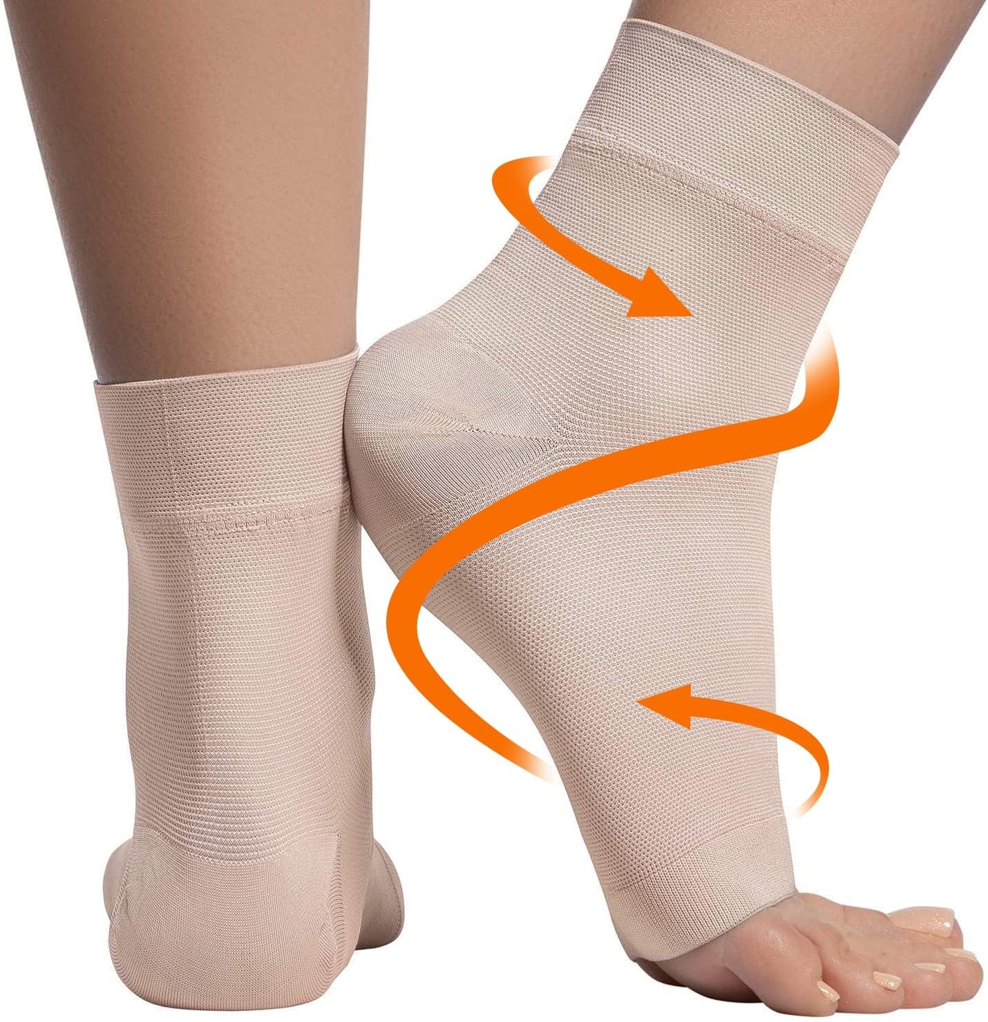 4× Ankle Brace Compression Sleeve Support Socks Foot Fasciitis Pain Relief USA