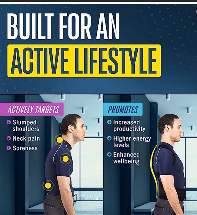 FlexGuard XSPosture Corrector for Women & Men Back Brace for Posture, Adjustable