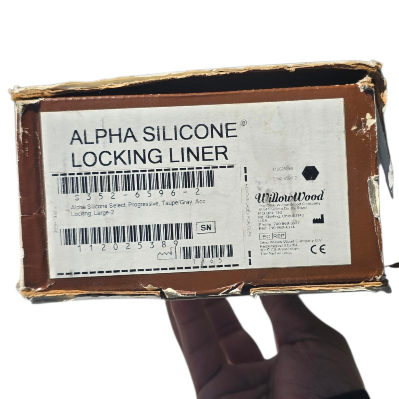 WillowWood Alpha Silicone Locking Liner Progressive Large 2 New