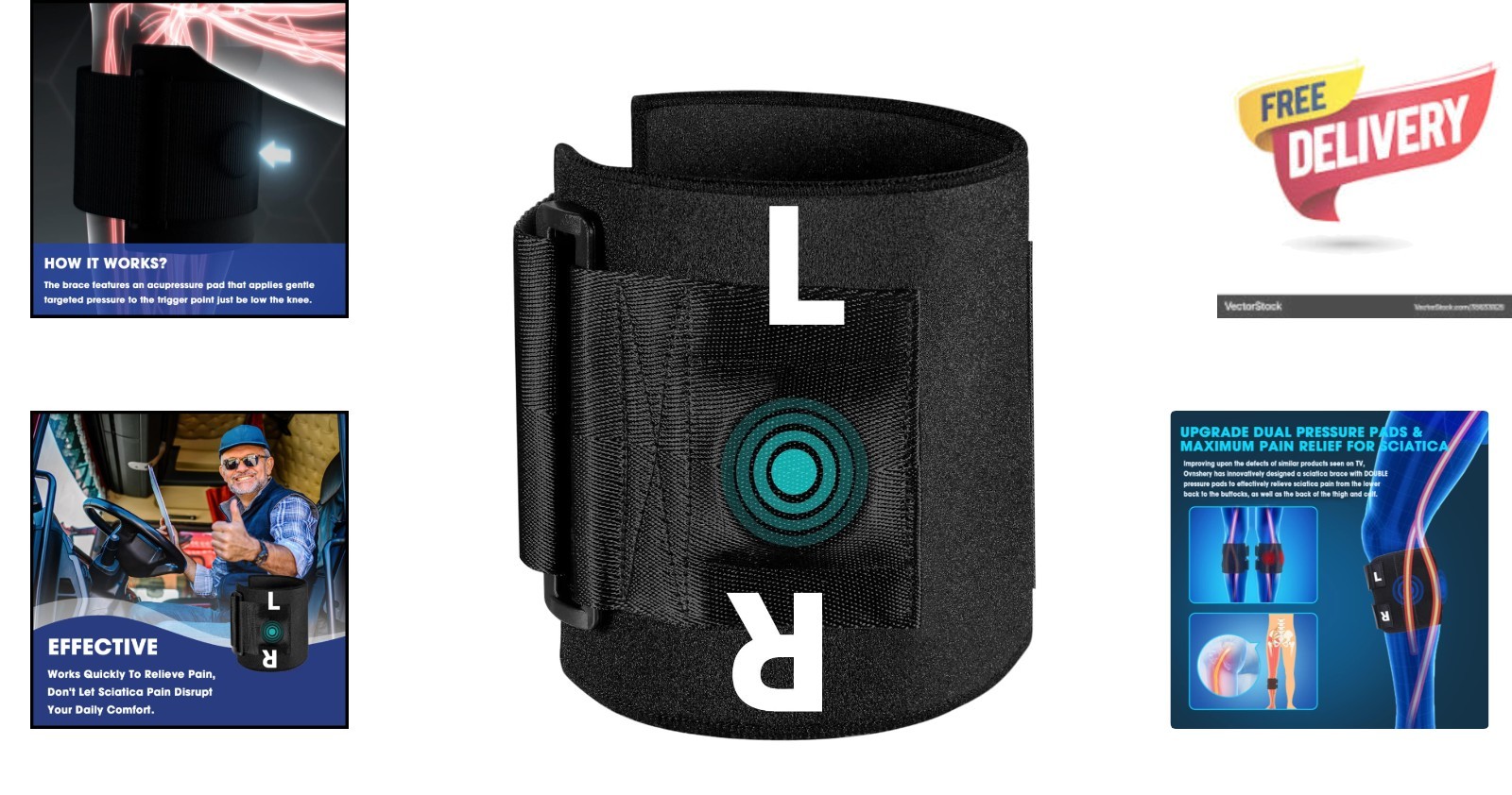 Re-Active Plus Sciatica Brace – Lightweight & Breathable Pain Relief Device