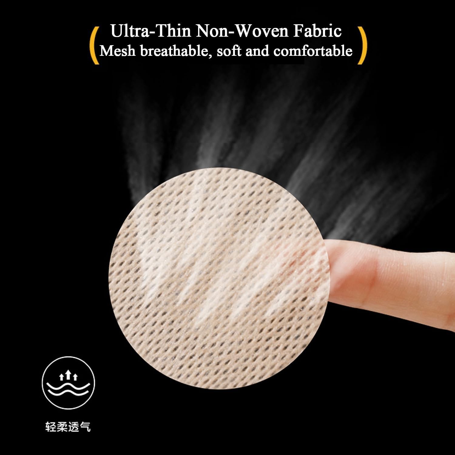 100 Pieces Disposable Nipple Covers for Men, Anti 50 Beige and 50 White