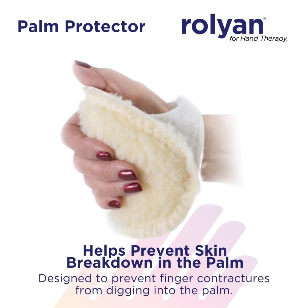 Rolyan Palm Protector for Right Hand, Right Handed Glove for Finger Contractu…
