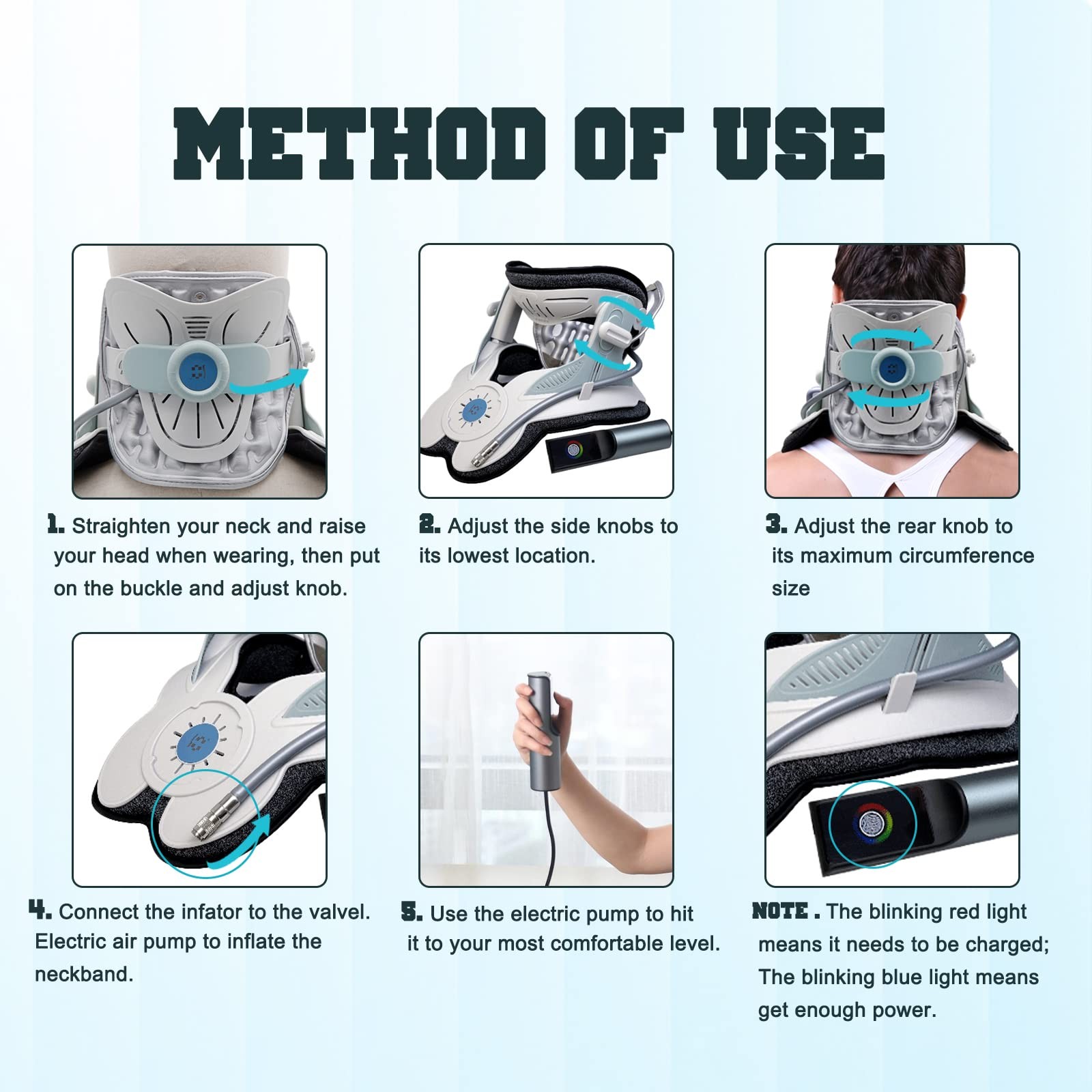 Cervical Neck Traction Device,Electric Air Pump Neck Stretcher Cervical Tract…