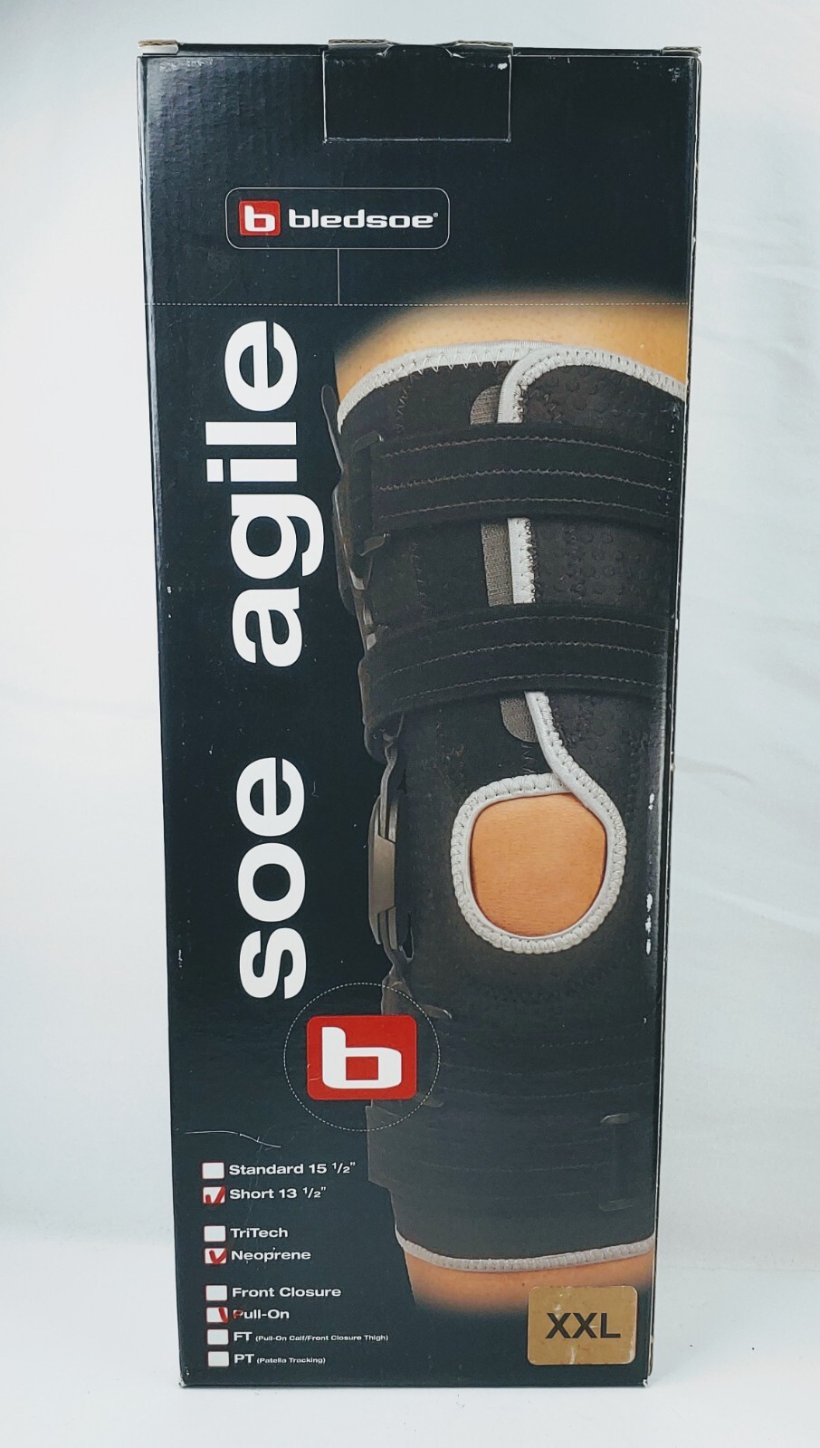 Bledsoe Soe Agile Knee Brace HINGED 13 1/2″ short neoprene SIZE XXL pullon