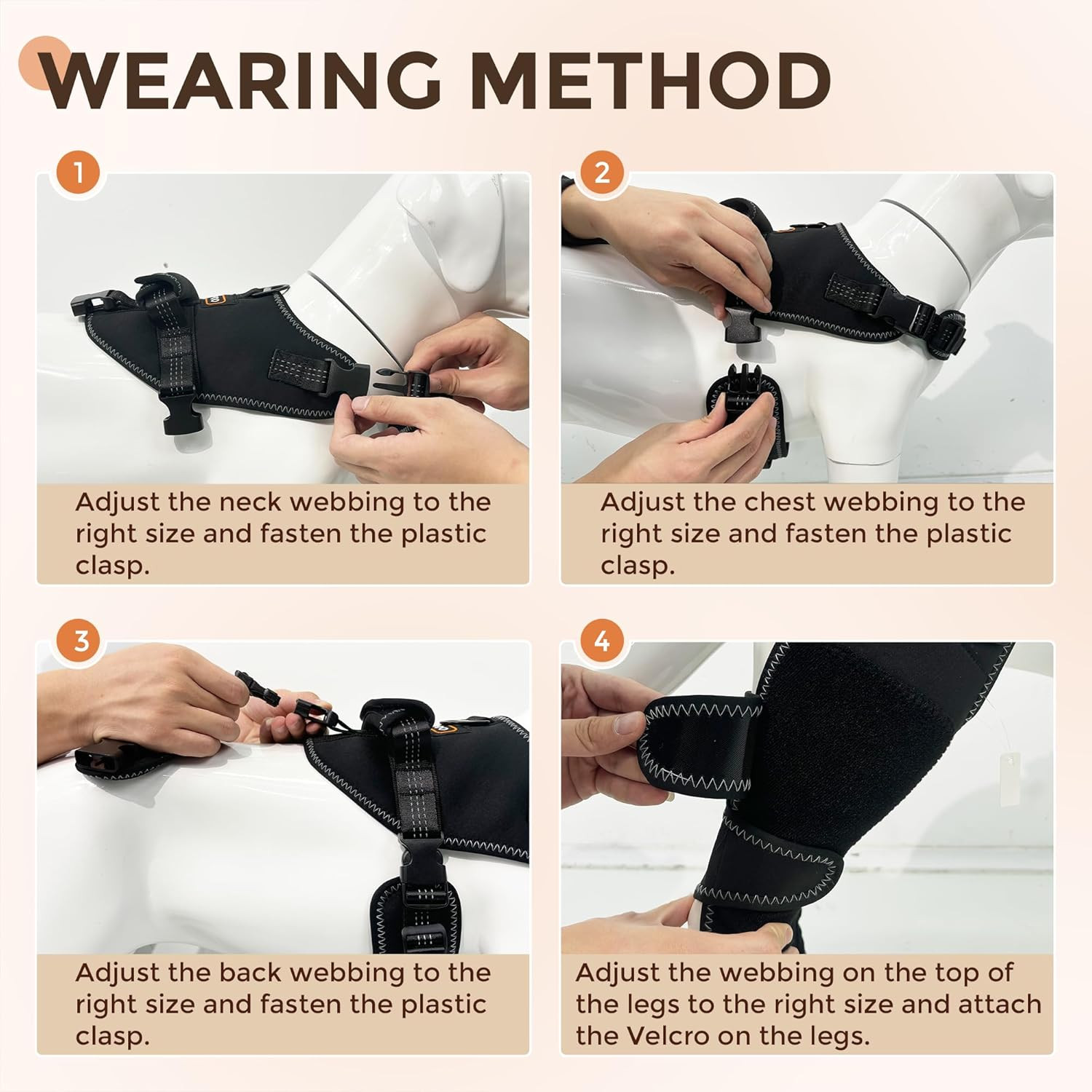 Dog ACL Knee Brace for Arthritis & Patellar Luxation – Hind Leg Support