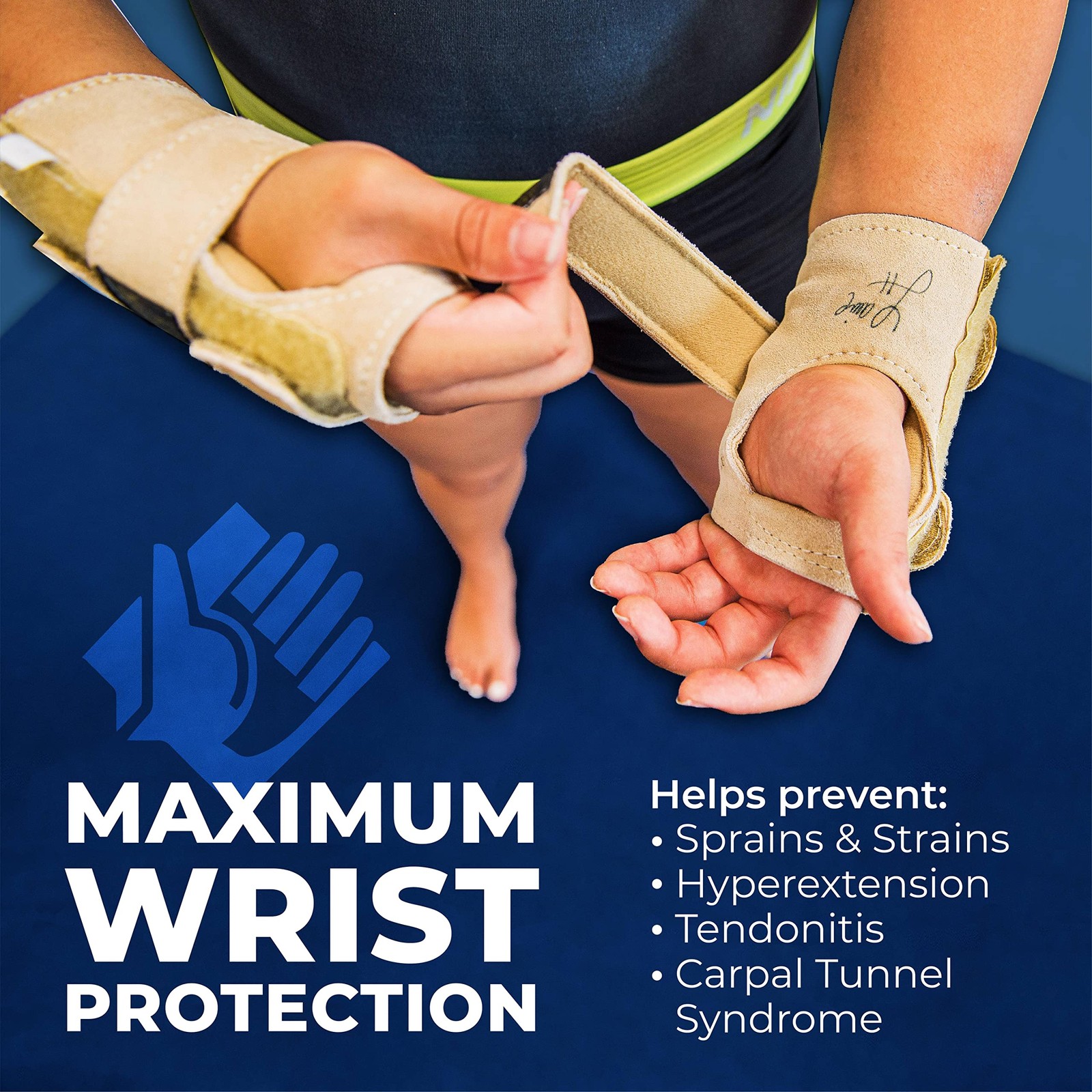 Authentic Gymnastics Wrist Supports (Sold in Pairs)- Original Competition-Gra…