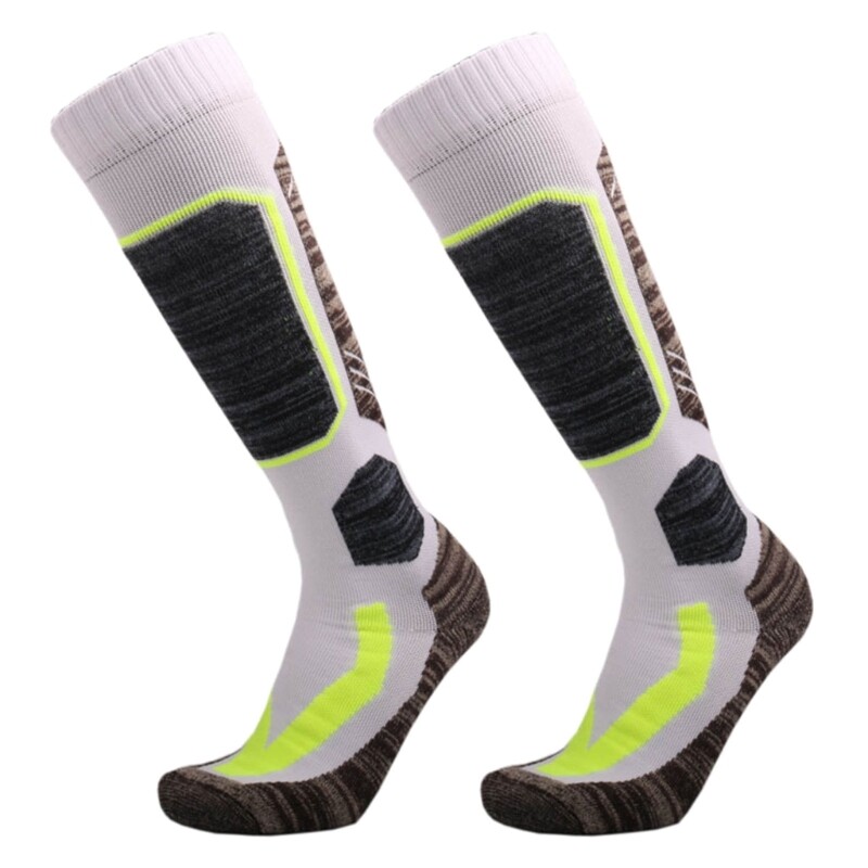 1 Pair Cotton Ski Socks Men Women & Youth Compression Snowboard Socks, Knee High