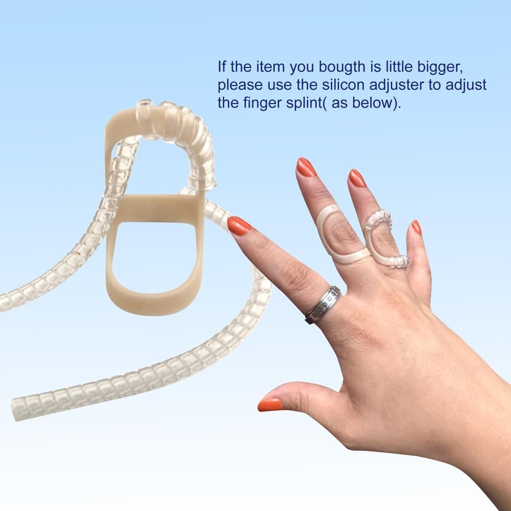 Oval Finger Splint 8 pcs, Finger Splints for Arthritis, Mallet Finger, Trigger F