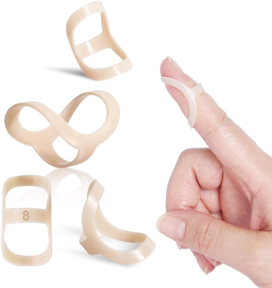Oval Finger Splint 8 pcs, Finger Splints for Arthritis, Mallet Finger, Trigger F