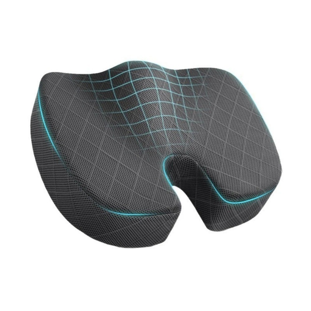Memory Foam Seat Cushion Back, Tailbone & Hip Pain Relief for Office Chair / Car