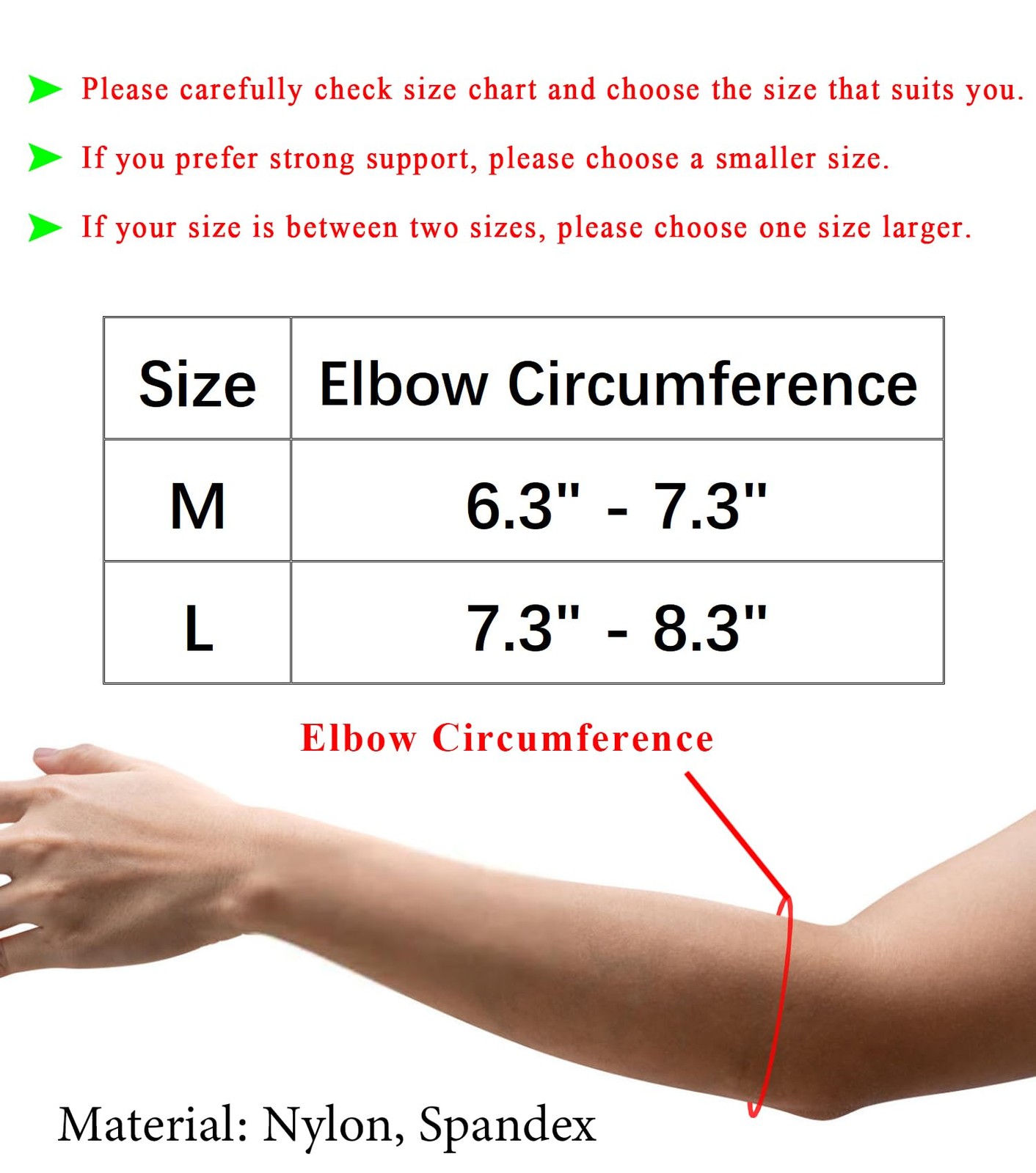 FVVWVV 1 Pair Elbow Compression Sleeve, Brace Support For Medium, Brown