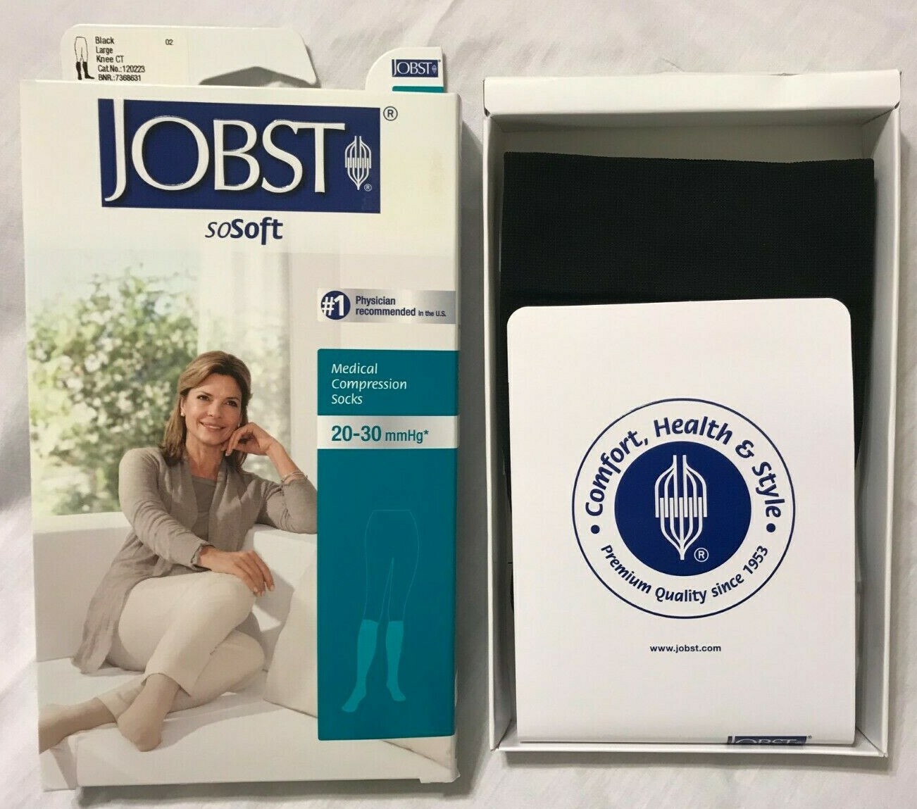 Jobst SoSoft Women’s Knee CT 20-30 mmHg Size L Medical Compression Socks