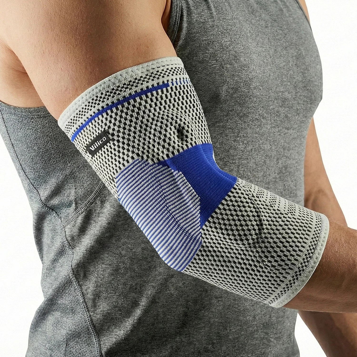 Copper Elbow Brace Compression Support Sleeve Arthritis Tendonitis Joint Pain