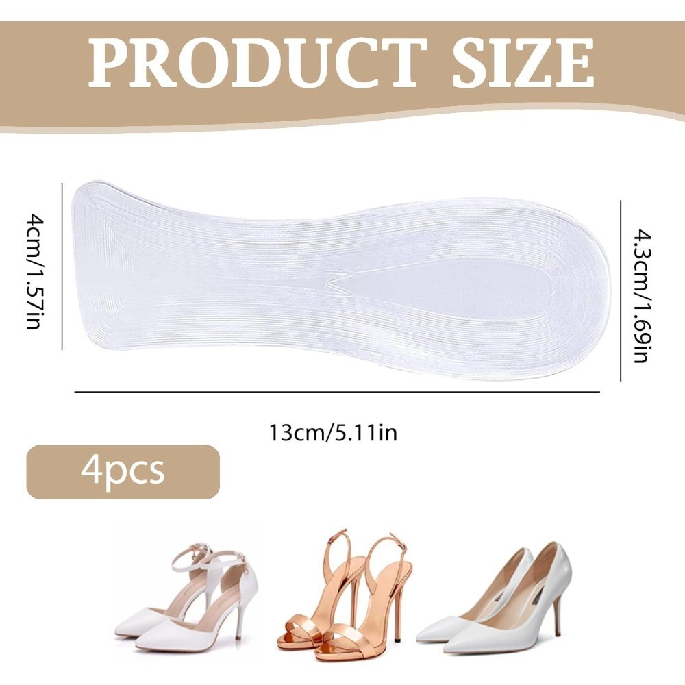 Gel Ball of Foot Cushions for High Heels Non Slip Shoe Inserts Pain Relief