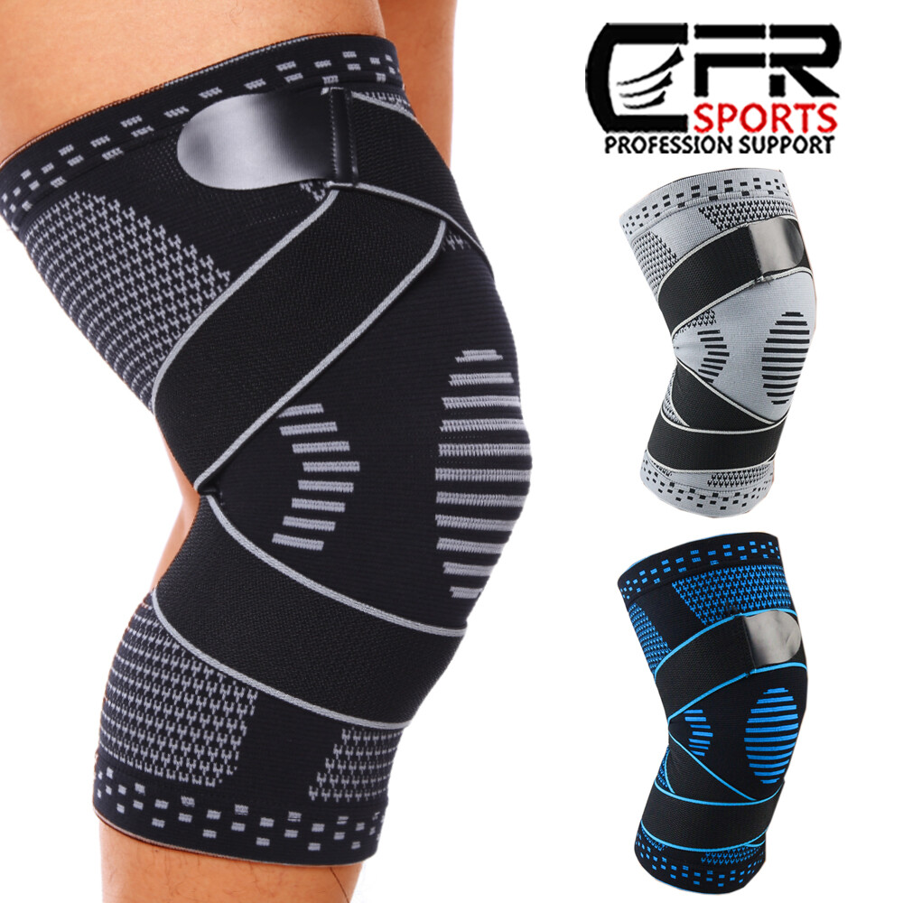 Knee Sleeve Compression Brace Support For Sport Joint Pain Arthritis Relief Pad