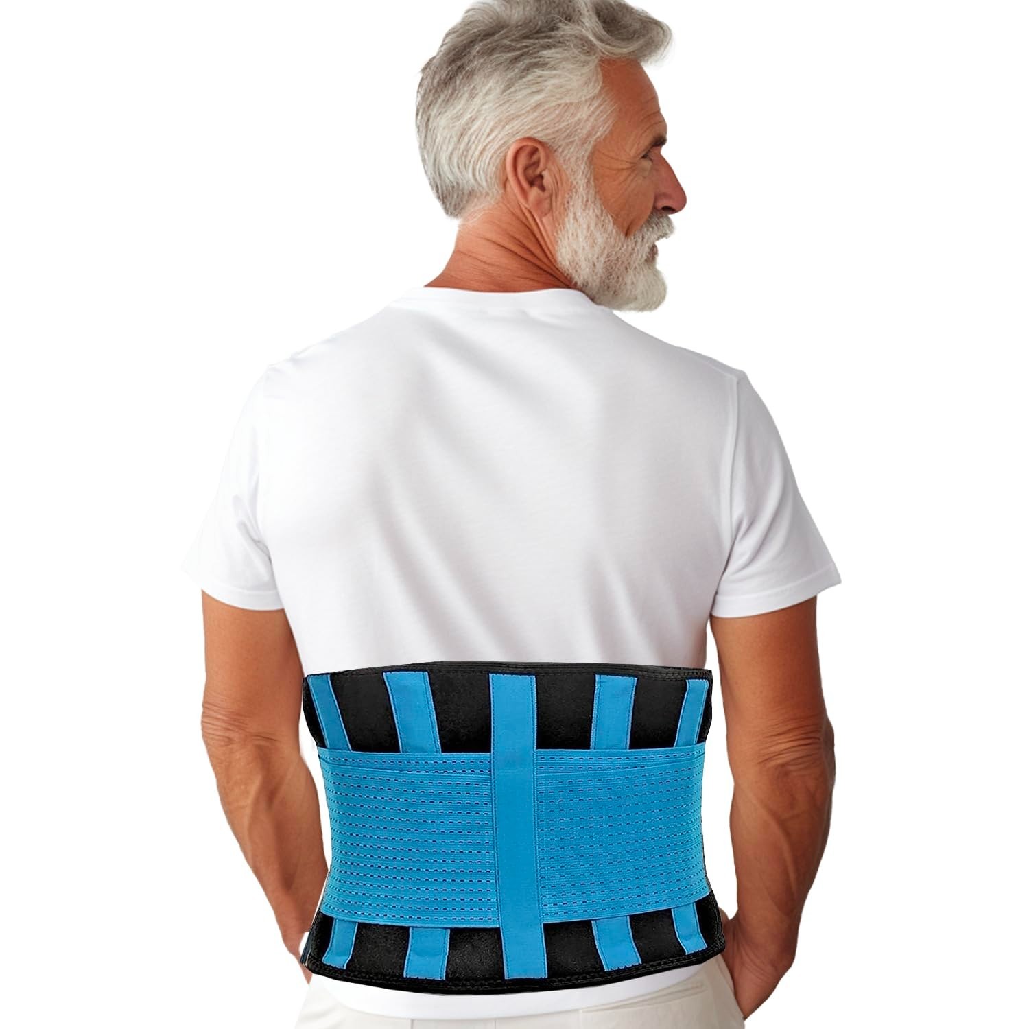 Breathable Back Brace for Lower Back Pain Relief – Adjustable XXL 40-43in