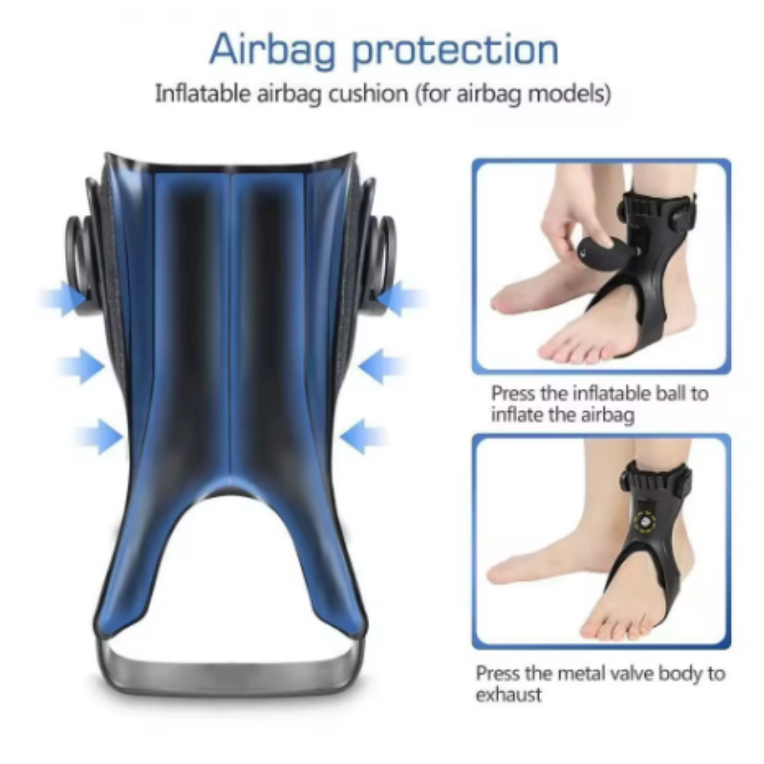 Drop Foot Brace AFO Leaf Spring Splint Ankle Foot Orthosis Support For Stroke