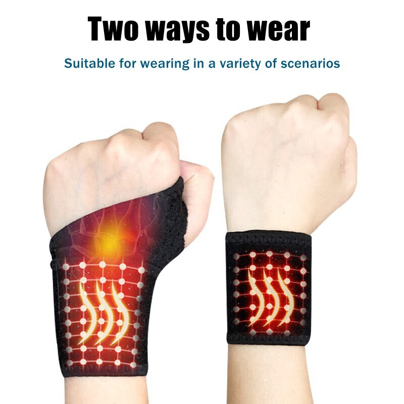 Wrist Strap Self Heating Weight Lifting Gym Training Support Wrap Pain Relief AU