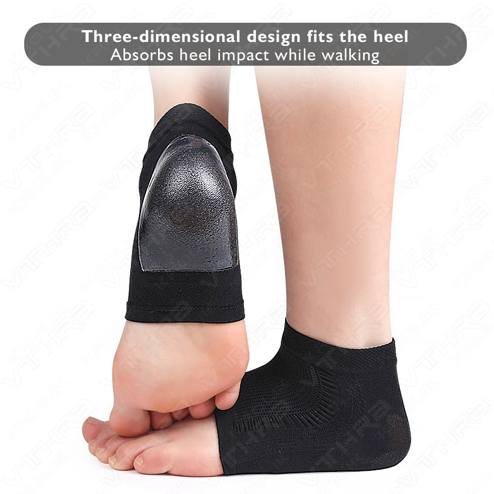 1 Pairs Gel Moisturizing Heel Sock Spa Sock For Foot Care Gel Heel Sock For Dry