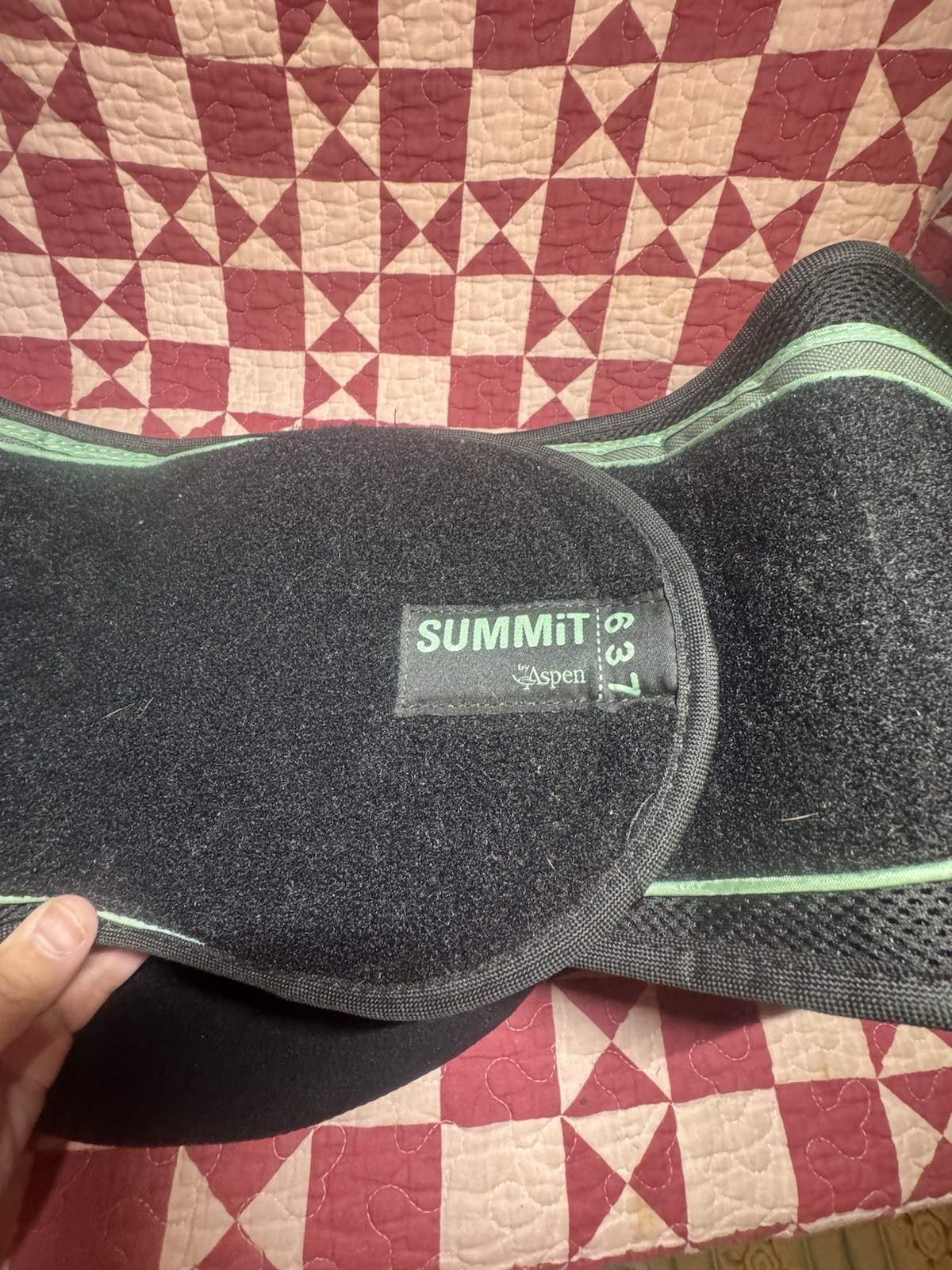 Aspen Back Brace Summit 637 Adjustable ExtralargeBlack Compression Stabilization