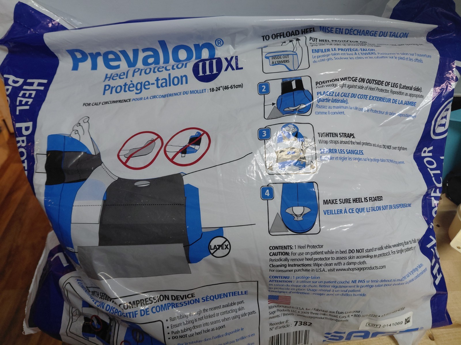 Prevalon Heel Protector III Xl 7355 by Sage Foot Ankle Leg NEW