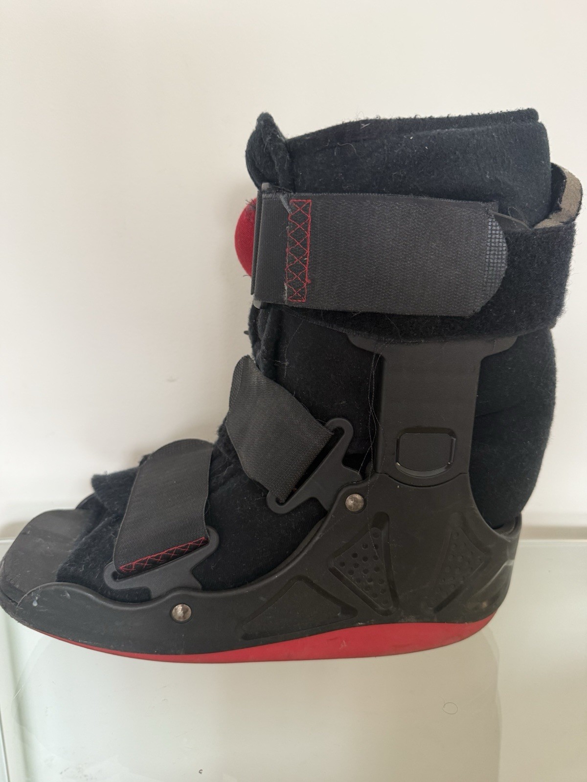 XP Walker Boot Brace Black & Red For Foot Support & Protection Adult Large
