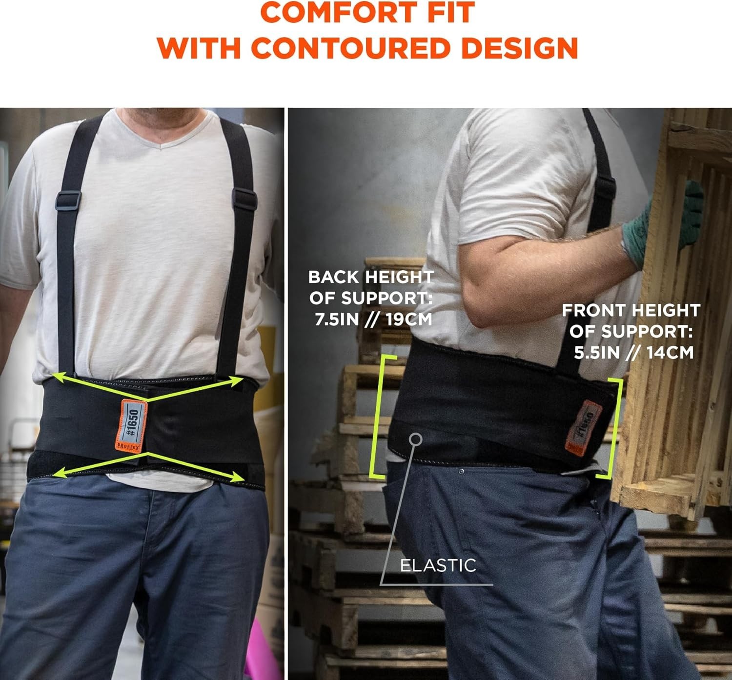 ProFlex Back Support Belt with Removable Straps – Relieve & Protect Your Back
